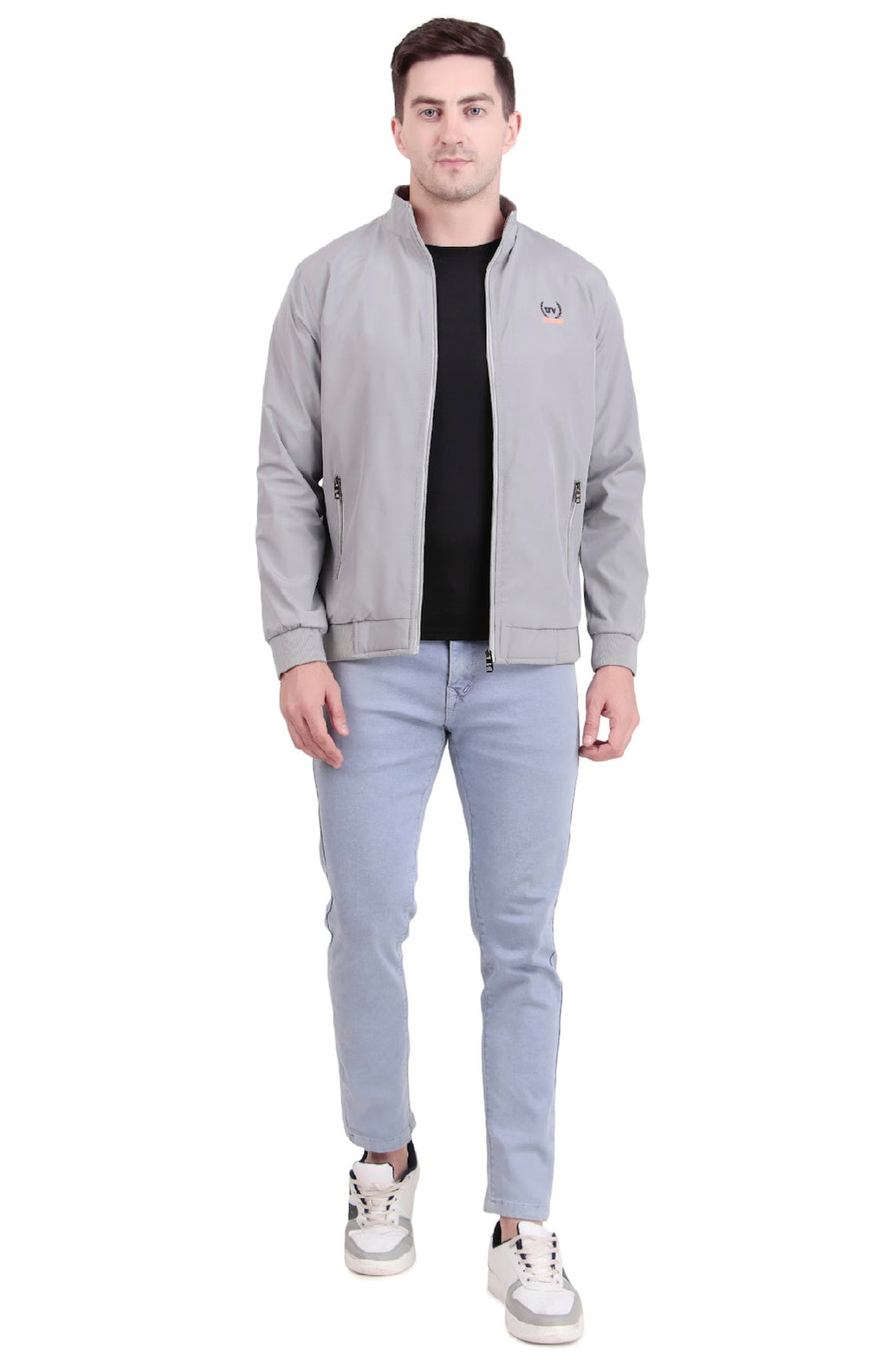 Full Light Gray Windcheater