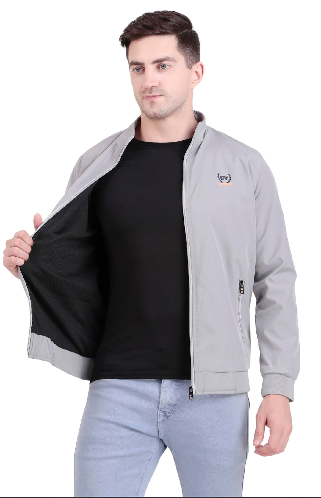 Full Light Gray Windcheater