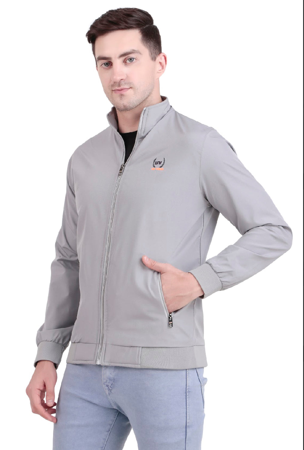 Full Light Gray Windcheater