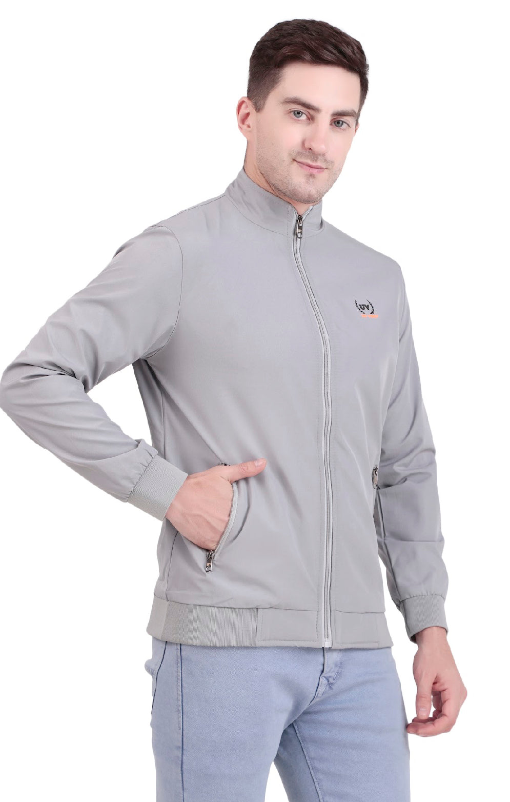 Full Light Gray Windcheater