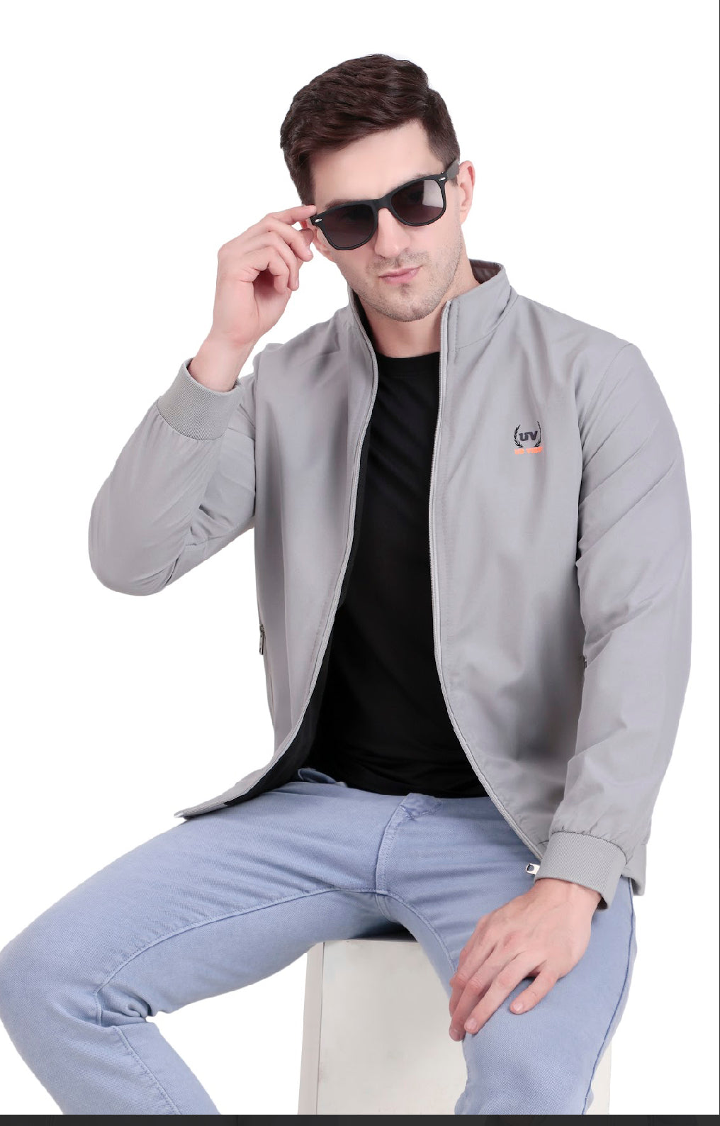 Full Light Gray Windcheater