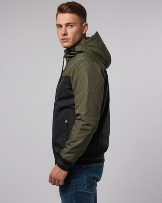 Black &amp; Olive Green Jacket