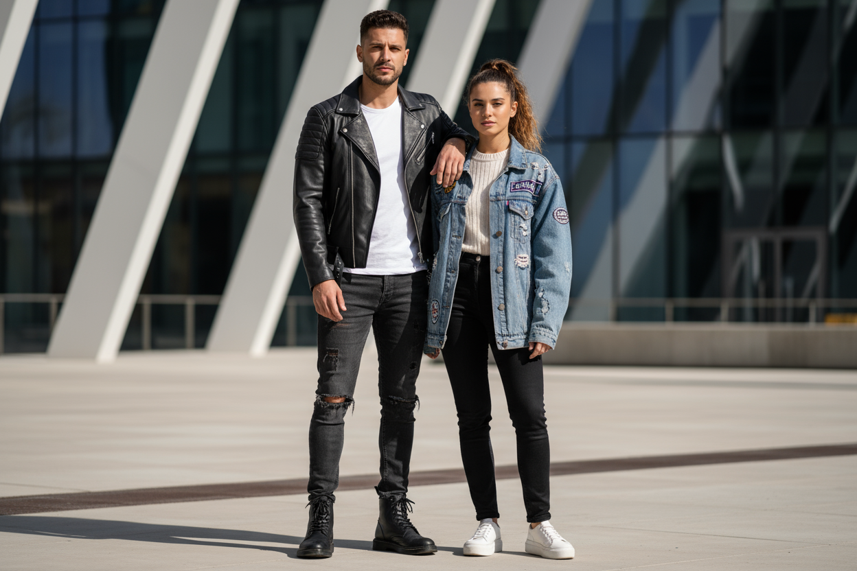 COUPLE WEARING JACKIT